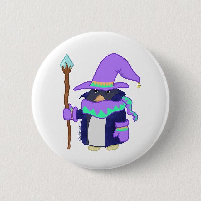 The Wizard Penguin Badge (Devant)