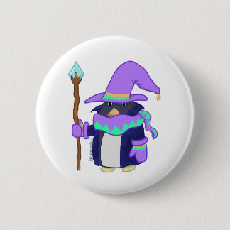 The Wizard Penguin Badge 2 Inch Round Button