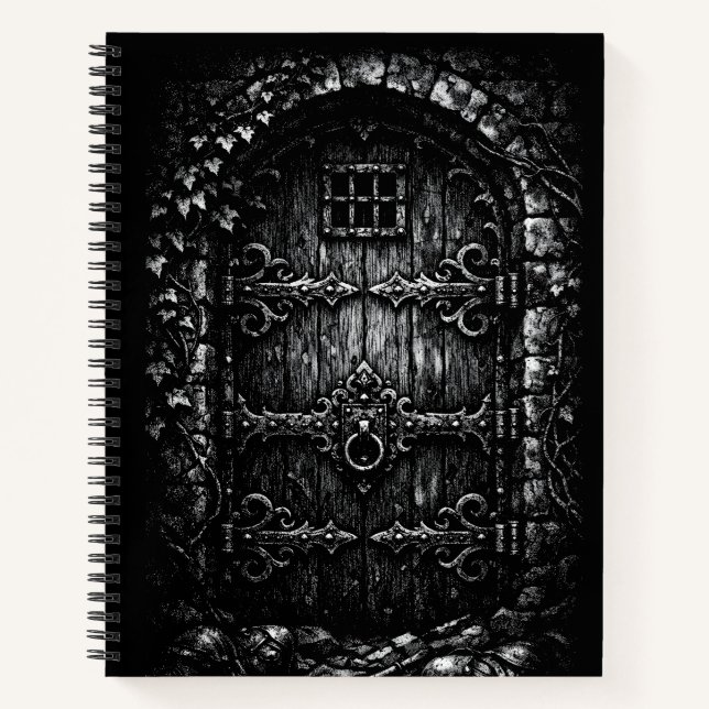 The Wizard’s Door — by BurnsInHell Notebook (Front)