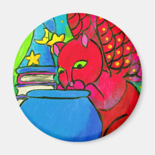 The Wizard's Cat Magnet