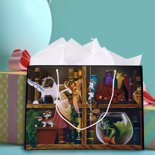 The Wizards Fantasy Library Large Gift Bag (Creator Uploaded)