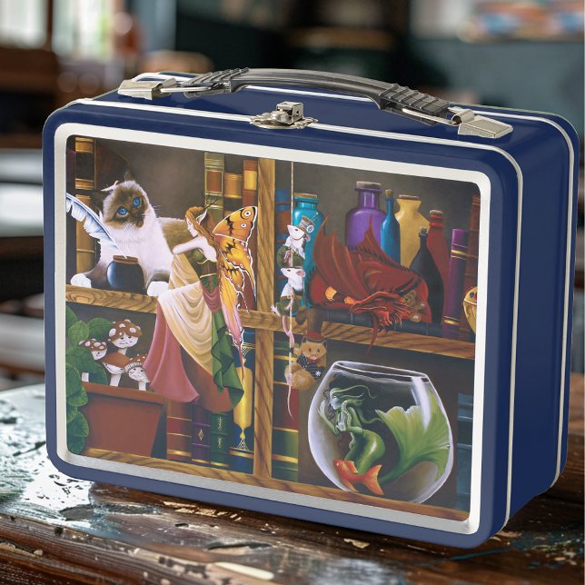 The Wizards Fantasy Library Metal Lunch Box (Creator Uploaded)