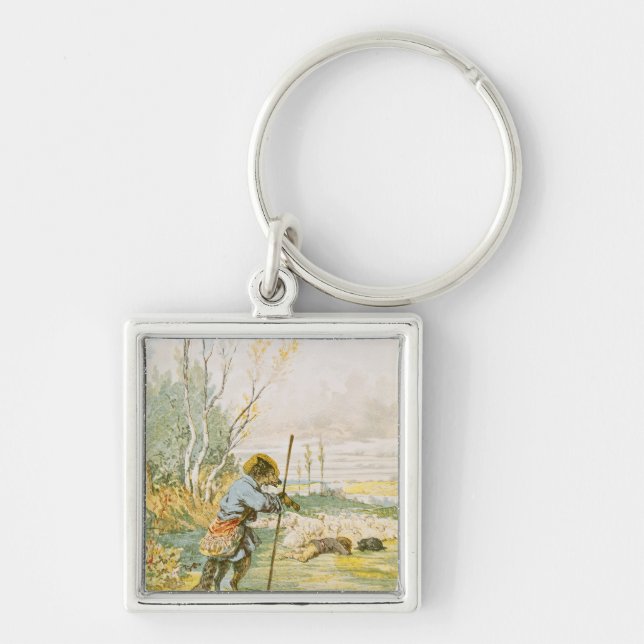The Wolf as a Shepherd Keychain (Front)