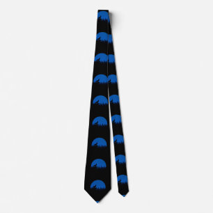 The wolf howls to the moon tie