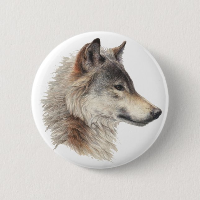 the WOLF pride 2 Inch Round Button (Front)