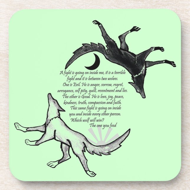 The Wolf that Feeds Coaster (Front)