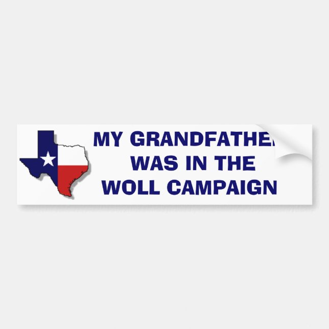 THE WOLL CAMPAIGN BUMPER STICKER (Front)