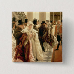 The Woman of Fashion , 1883-5 2 Inch Square Button