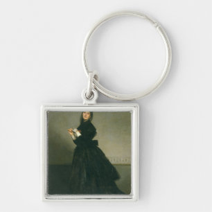 The Woman with the Glove, 1869 Keychain