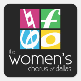 The Women's Chorus of Dallas Logo Square Sticker