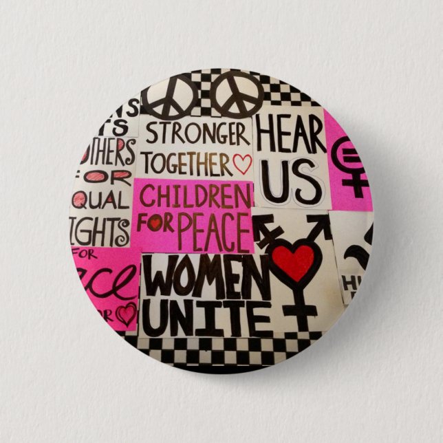 The Women's March Continues, Pin (2.25" round) (Front)