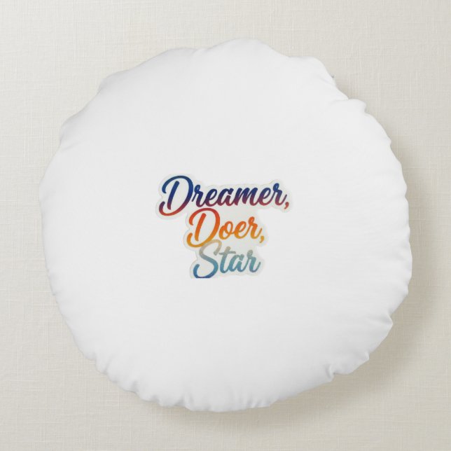 The Wonder Years Round Pillow (Back)