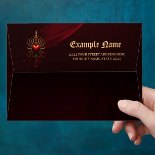 The wonderful beautiful art of gothic elegance.  envelope