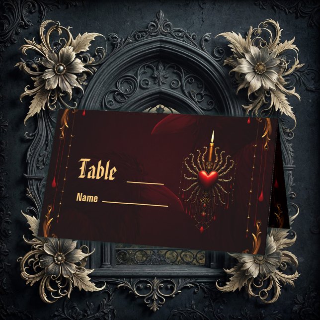 The wonderful beautiful art of gothic elegance.  place card (Creator Uploaded)