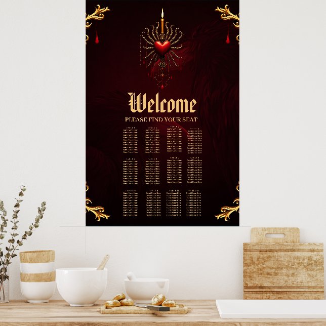 The wonderful beautiful art of gothic elegance.  poster (Kitchen)