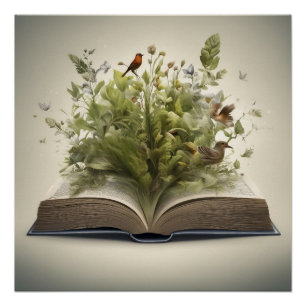 The wonderful open book poster