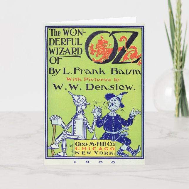 The Wonderful Wizard of Oz -- 1900 Card (Front)