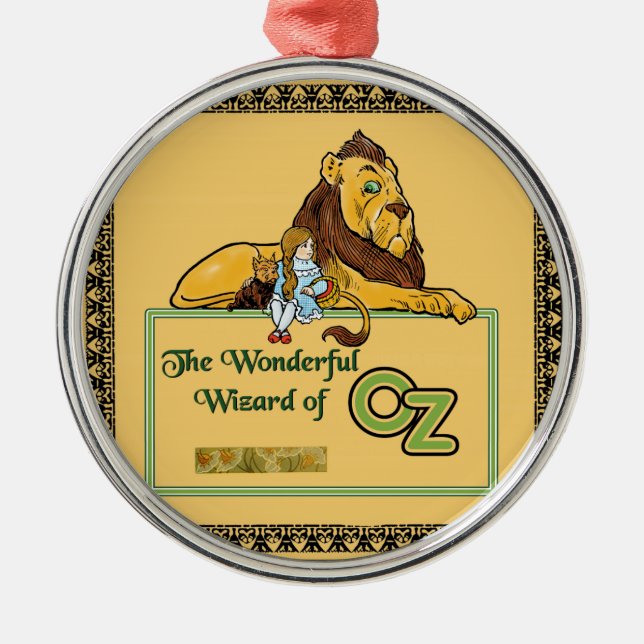 The Wonderful Wizard of Oz Metal Ornament (Front)