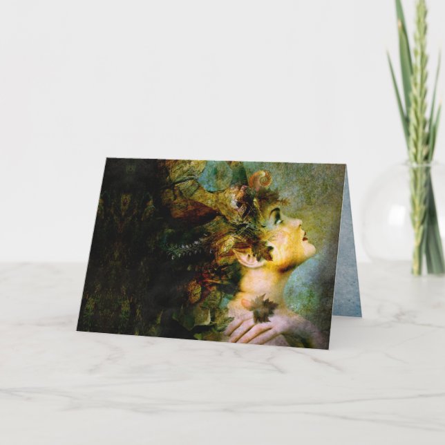 the wood nymph card (Front)