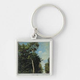 The Wood on the Cote de Grace in Honfleur Keychain