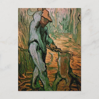 The Woodcutter after Millet by Vincent van Gogh Postcard