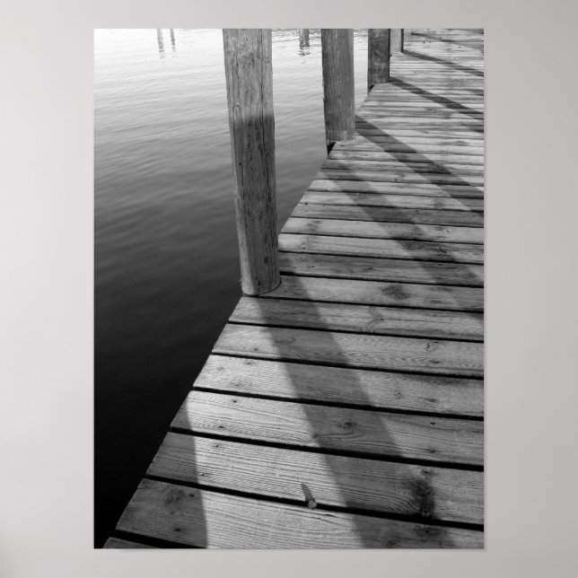 The Wooden Boat Dock Poster (Front)