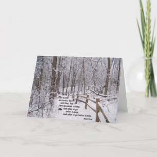 "The Woods Are Lovely" Card