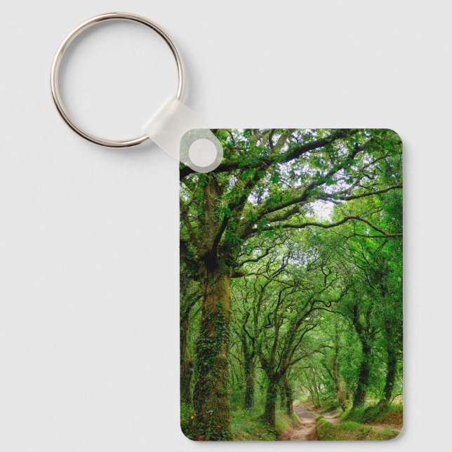 The woods outside of Palas de Rey  Keychain (Front)