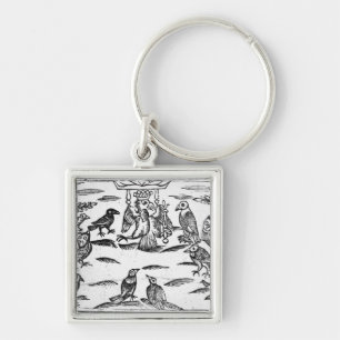 The Woody Choristers or The Birds Harmony Keychain