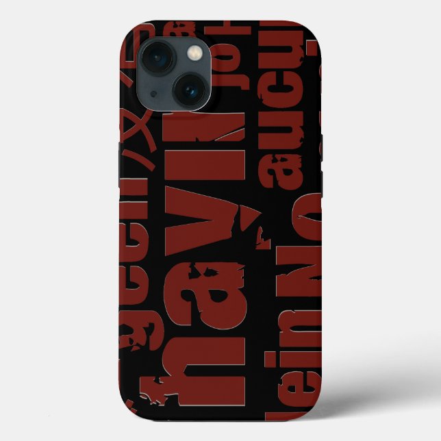 The word "No" in different languages Case-Mate iPhone Case (Back)