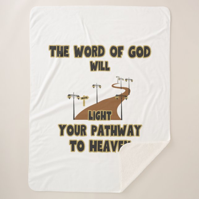 The Word Of God Will Light Sherpa Blanket (Front)