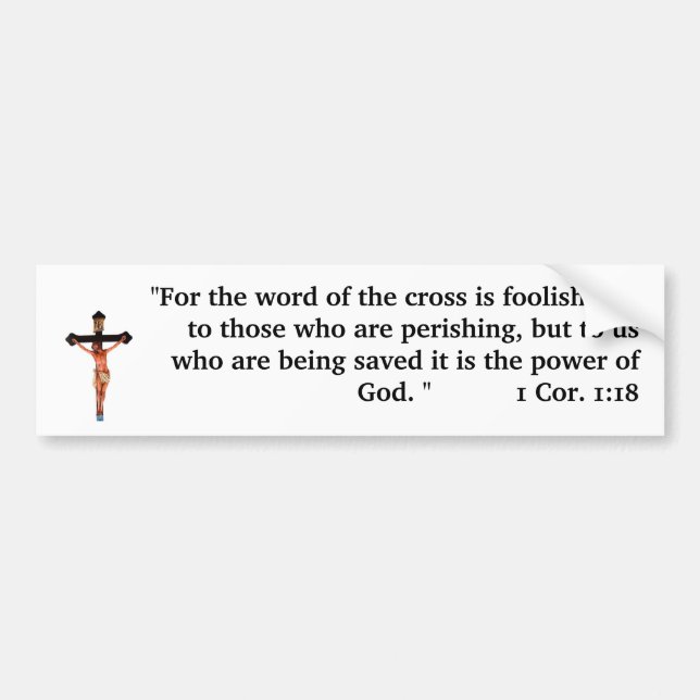 The Word of the Cross Bumper Sticker (Front)