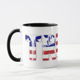 The word Truth with Patriotic American Flag Mug