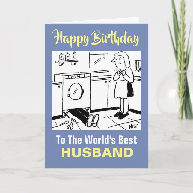 The Word's Best Handyman Husband Card (Front)