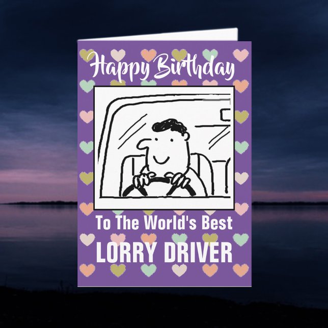 The Word's Best Lorry Driver - Happy Birthday Card (Creator Uploaded)