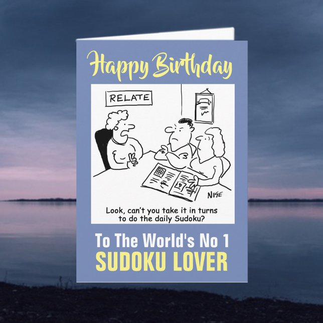 The Word's Number 1 Sudoku Lover - Happy Birthday Card (Creator Uploaded)