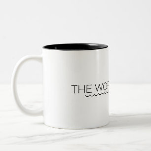 The Work Can Wait Minimalist Typographic  Two-Tone Coffee Mug