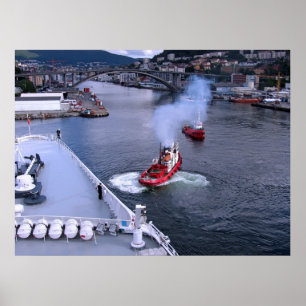 The Working Tugs of Bergen Poster