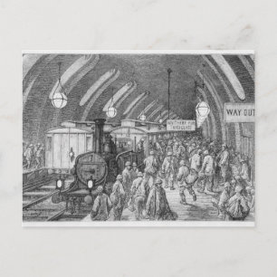 The workmen's train postcard
