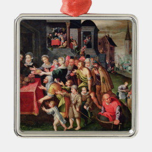 The Works of Mercy Metal Ornament