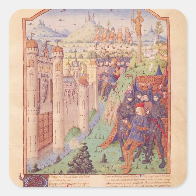 The Works of Virgil with Commentary by Servius Square Sticker (Front)