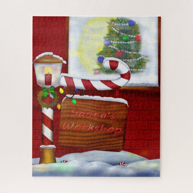 The Workshop Christmas Whimsey Jigsaw Puzzle (Vertical)