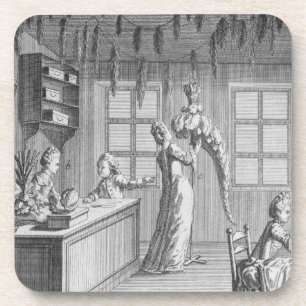 The workshop of a dressmaker, illustration from th coaster