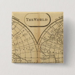 The World 2 Inch Square Button
