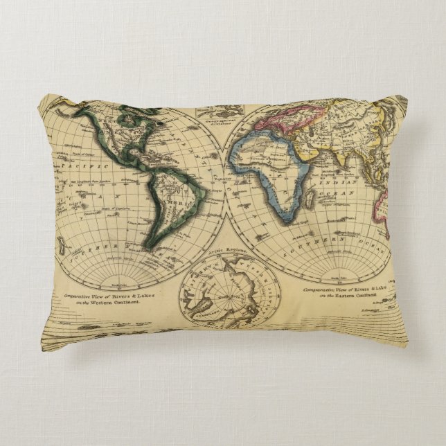 The World 3 2 Decorative Pillow (Front)