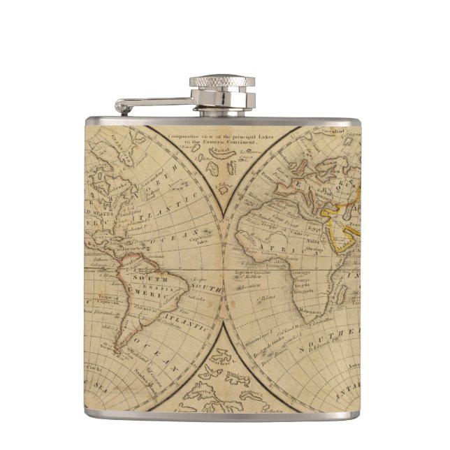 The World 3 Hip Flask (Front)