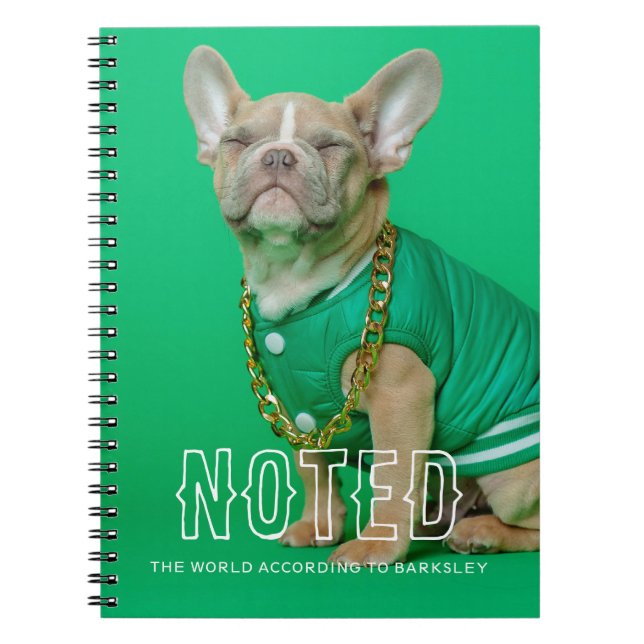 The World According To Customizable Photo Notebook (Front)