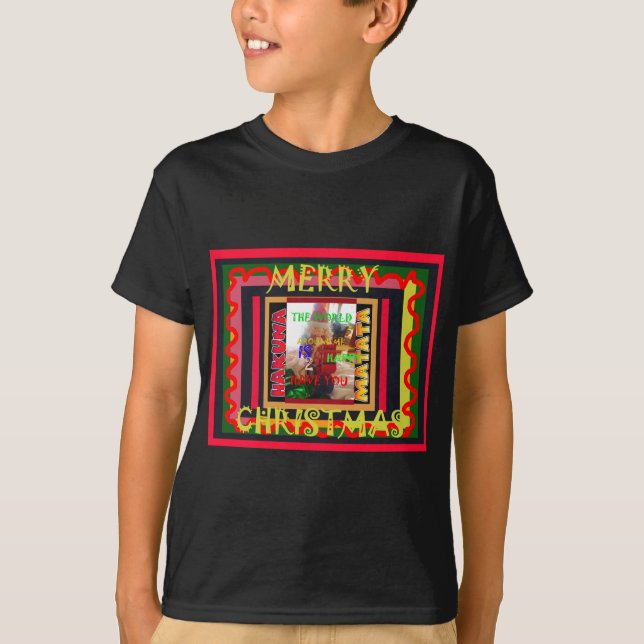 The world around Me is happy to Have You colours M T-Shirt (Front)