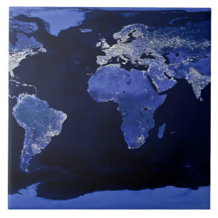 The World at Night - Map, Space Tile