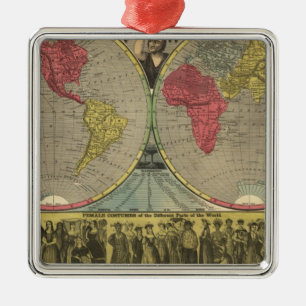 The World At One View Metal Ornament
